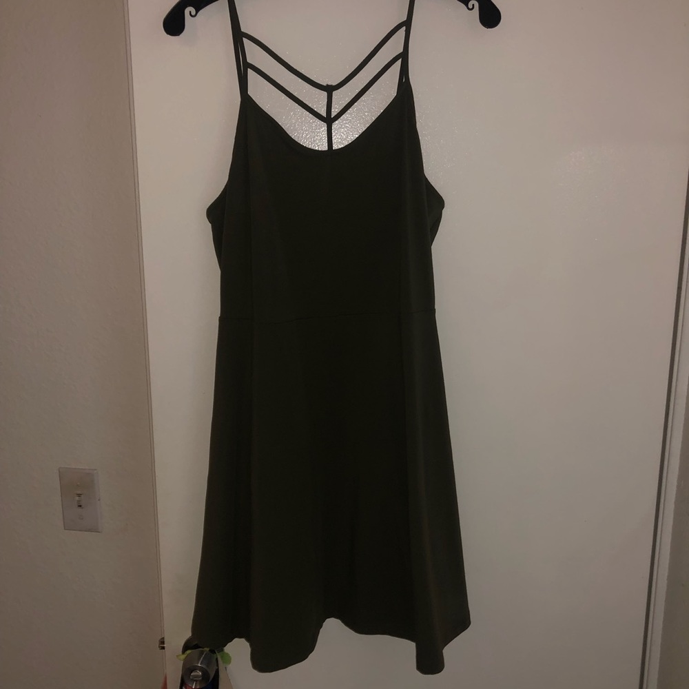 Olive green dress from Express